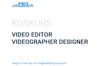 Konkurs: Video Editor – Videographer Designer/Kameraman